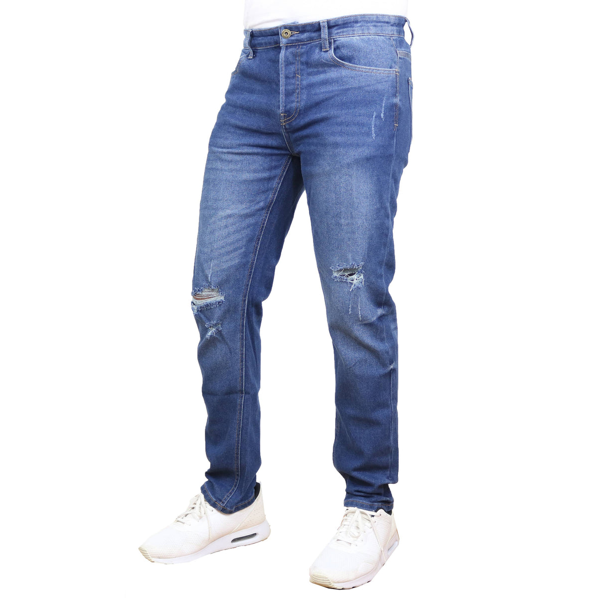 Men's Stretch Ripped Jeans