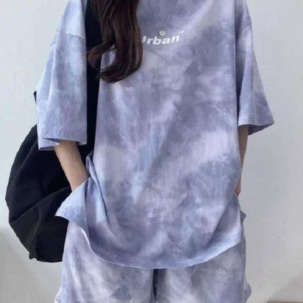 Women's Summer Sportswear Set Shorts Top Two-Piece Outfit
