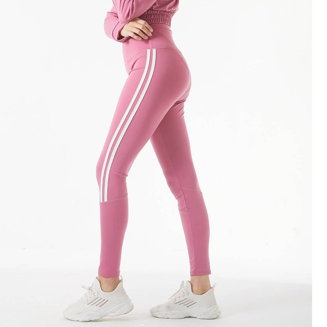 Lydaa SPORTS YOGA STRIPE LEGGINGS set