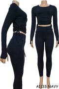A113S SPORTS YOGA POCKET LEGGINGS TOPS SETS MIX SIZES 12PCS