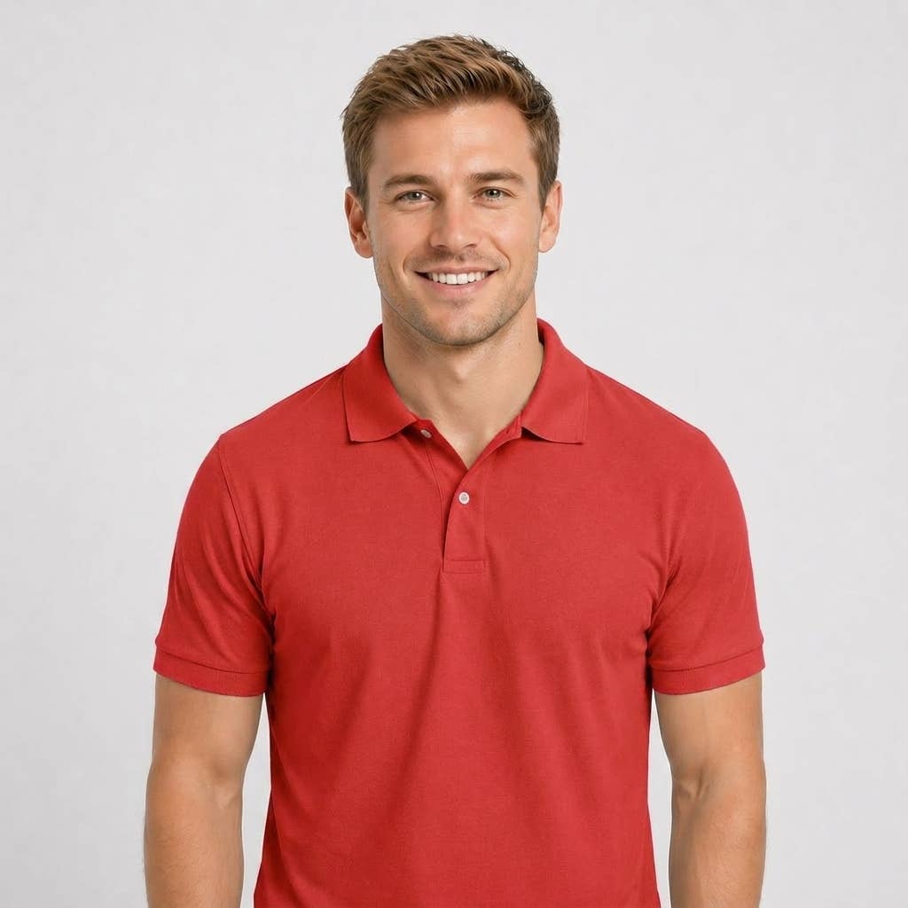 Men’s Premium Pique Cotton Polo Shirt – Breathable, Stylish