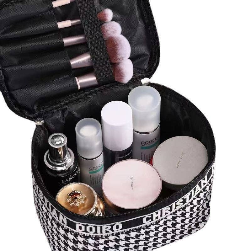 Large Waterproof Letter Print Makeup Bag
