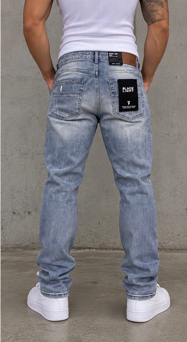Black Light - Ice Blue Denim Jeans
