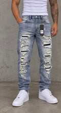 Black Light - Ice Blue Denim Jeans
