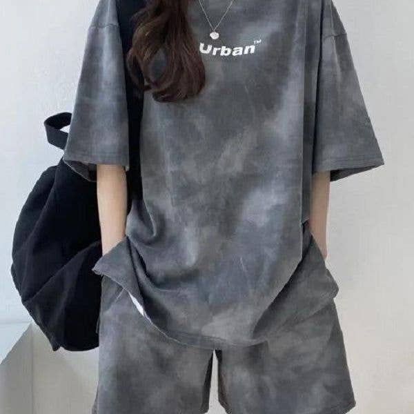 Women's Summer Sportswear Set Shorts Top Two-Piece Outfit