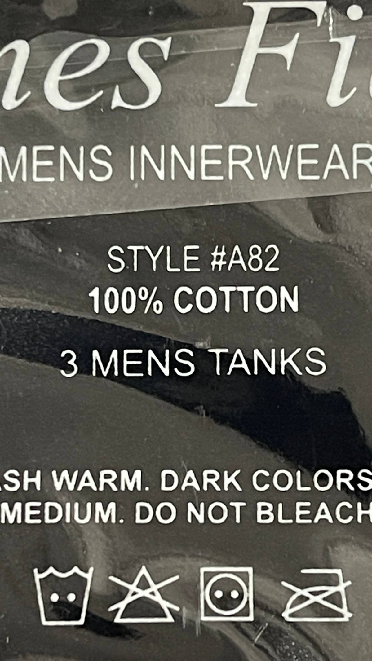 Men's James Fiallo 3 Pack Cotton A-Shirt Tank