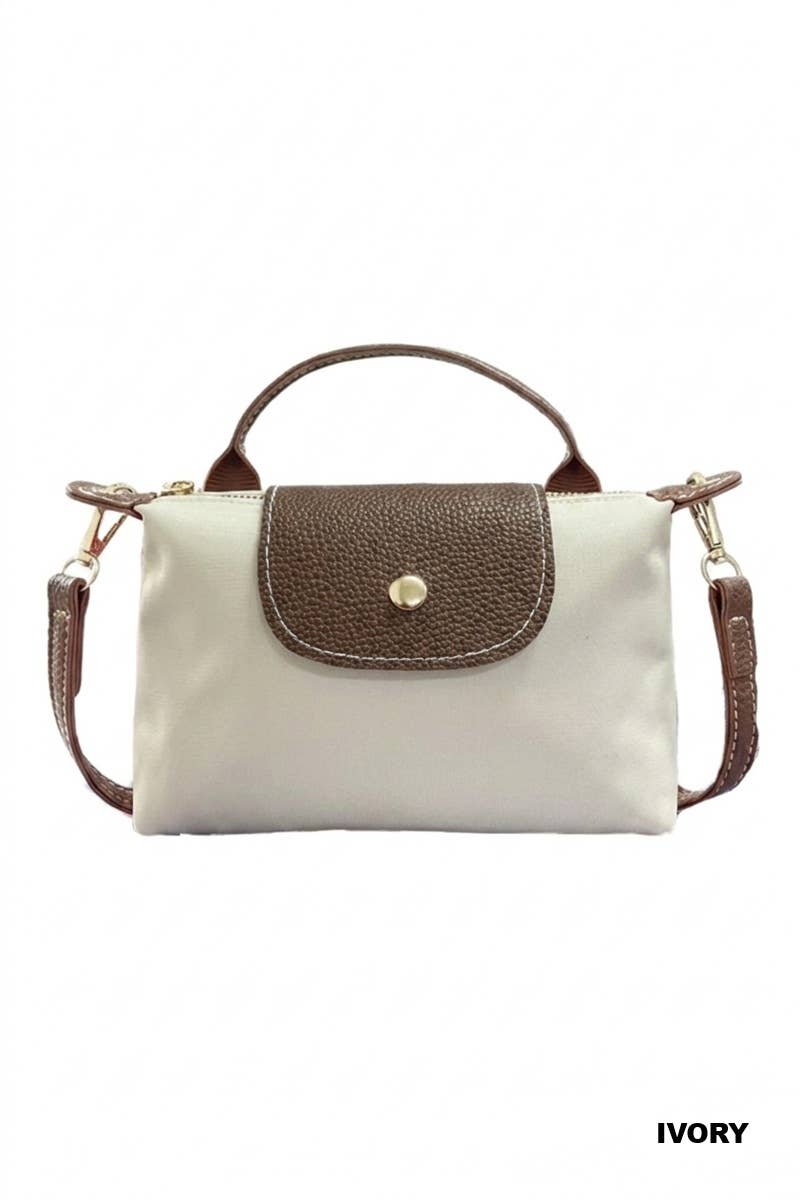 Trendy Color Block Flap Mini Handbag Zenana Consgt.
