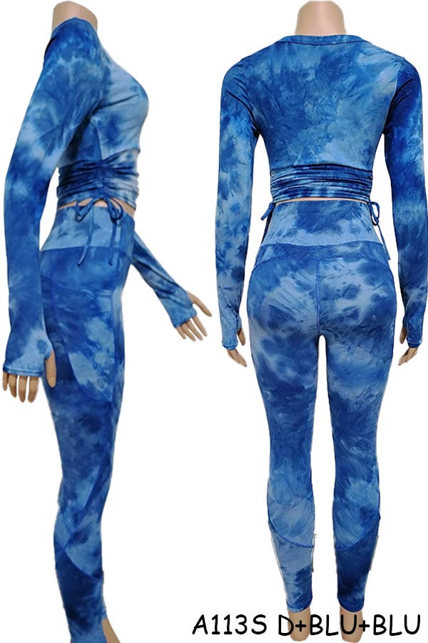 A113S SPORTS YOGA POCKET LEGGINGS TOPS SETS MIX SIZES 12PCS