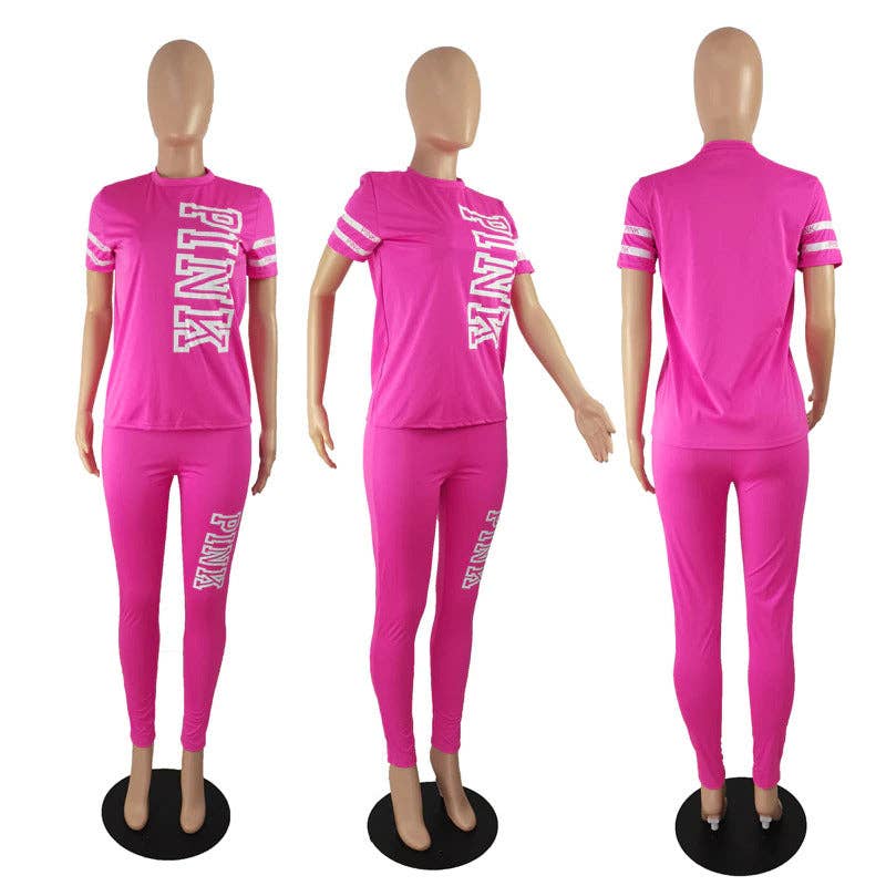 MB FASHON T SHIRT PANTS JOGGER SET  2 PCs Set 3597R
