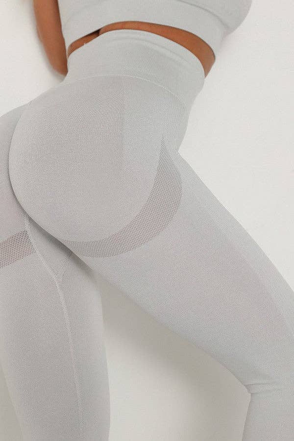 MB FASHION Seamless High-Waisted Contouring Legging 6204LY-2