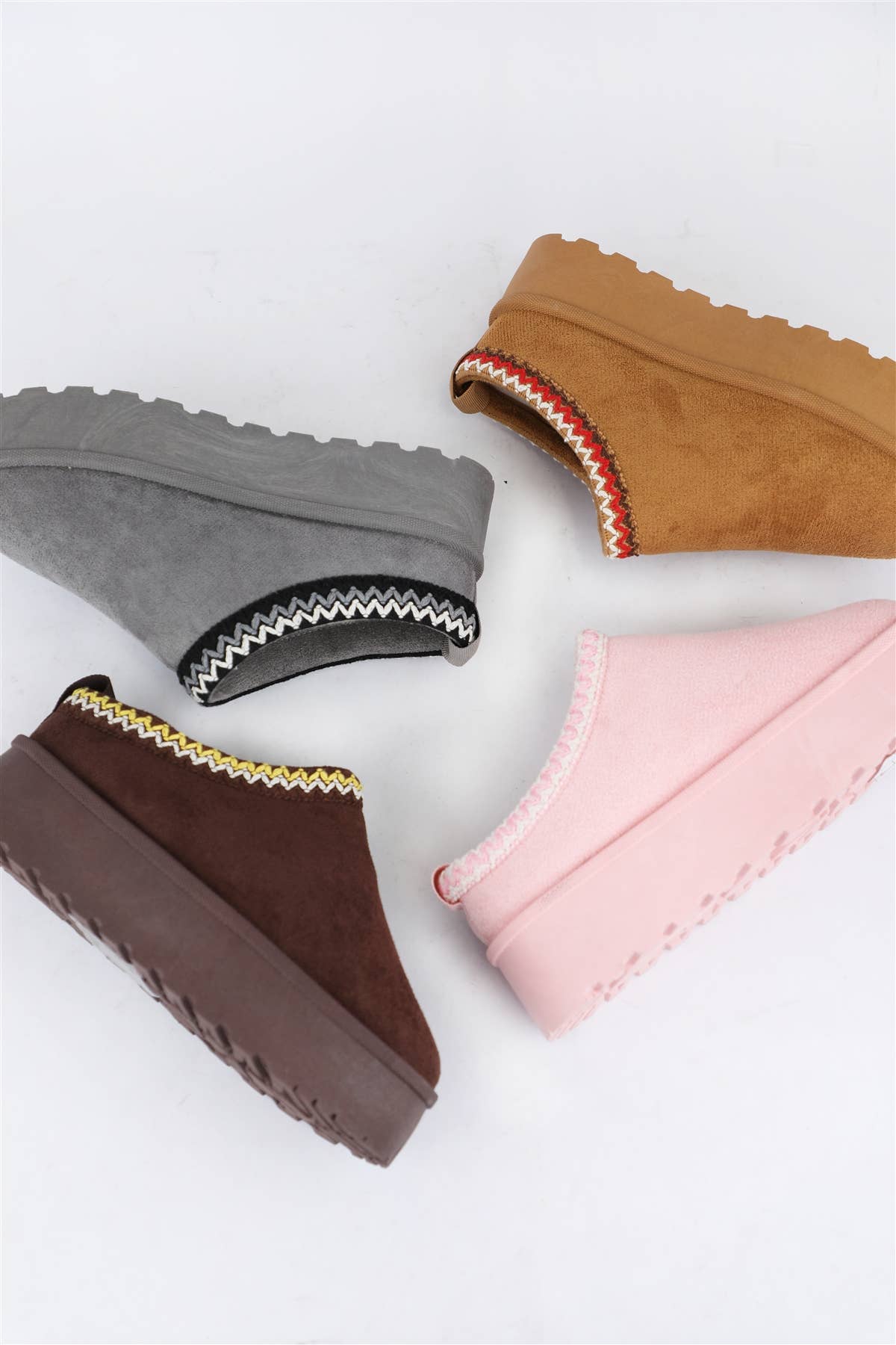 SOLID-10 SLIP ON UGG INSPIRED PLATFORM SLIPPER