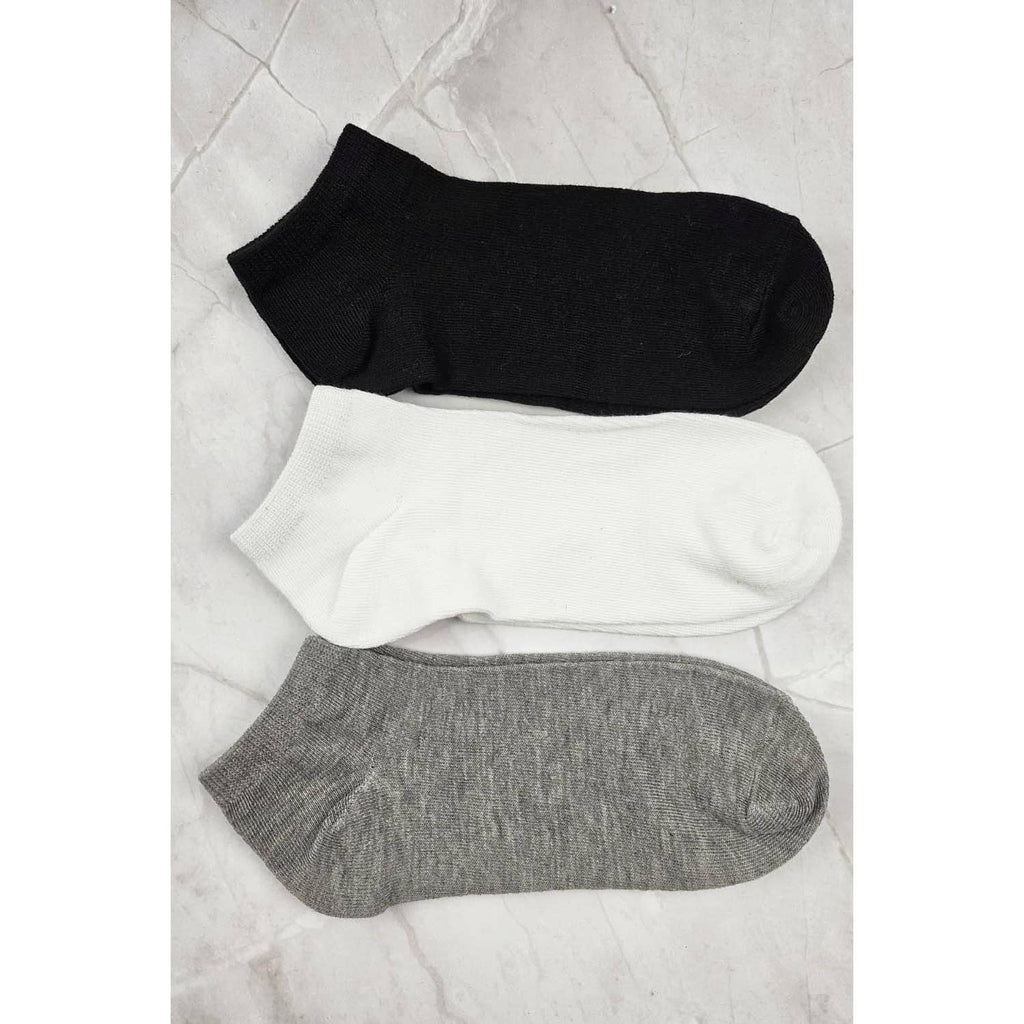 BASIC COLOR SOLID SOCKS FOR WOMEN