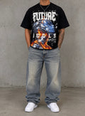 BKYS Short Sleeve FUTURE ROBOT Shirt  - Black