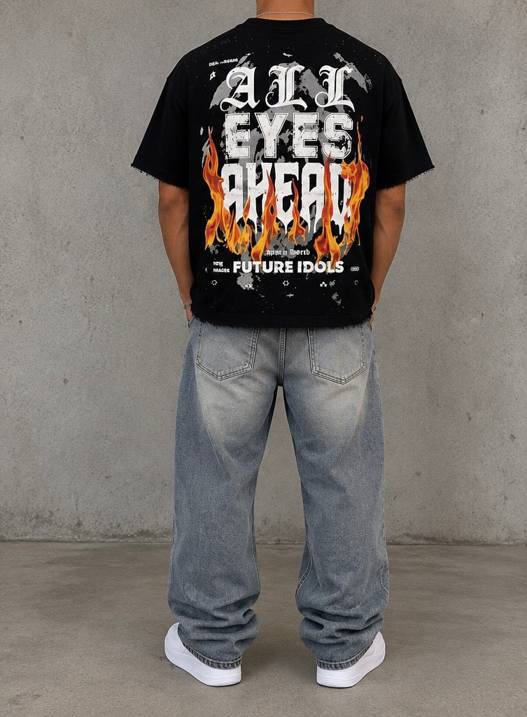 BKYS Short Sleeve FUTURE ROBOT Shirt  - Black