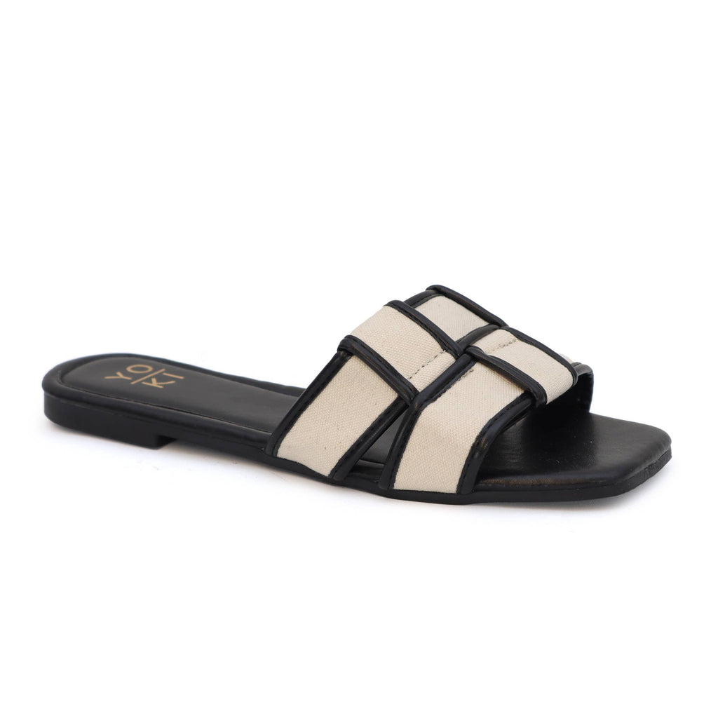 FIRE SALE YOKI Women's Woven Flat Open Toe Sandals