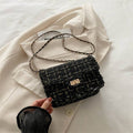 Cleo June Vintage-Inspired Chain-Strap Crossbody Bag