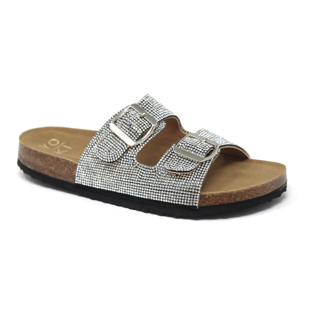 FIRE SALE YOKI Women's Slip On Rhinestone Sandal