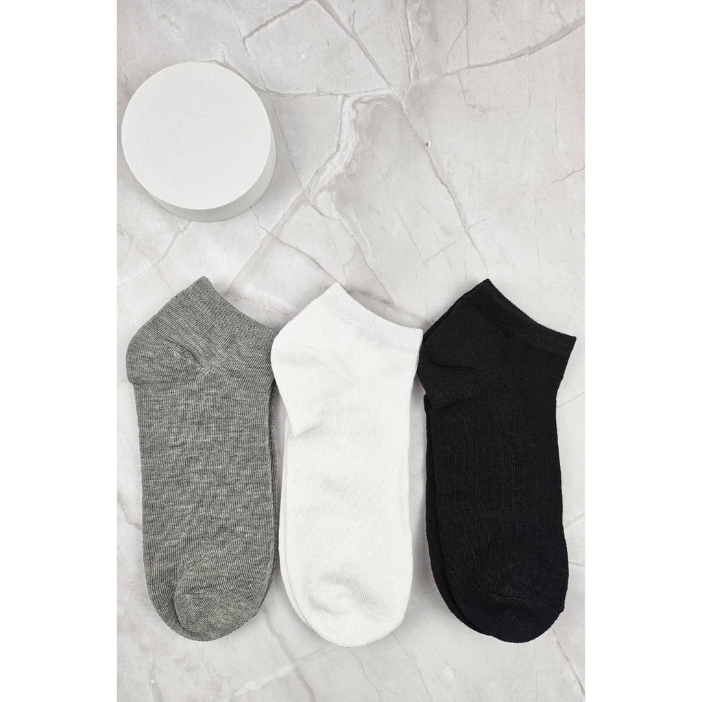 BASIC COLOR SOLID SOCKS FOR WOMEN