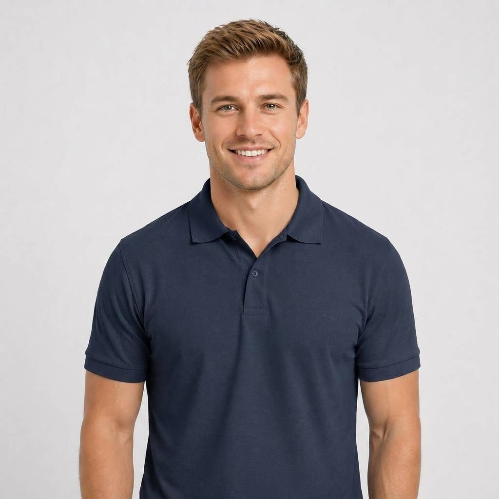 Men’s Premium Pique Cotton Polo Shirt – Breathable, Stylish
