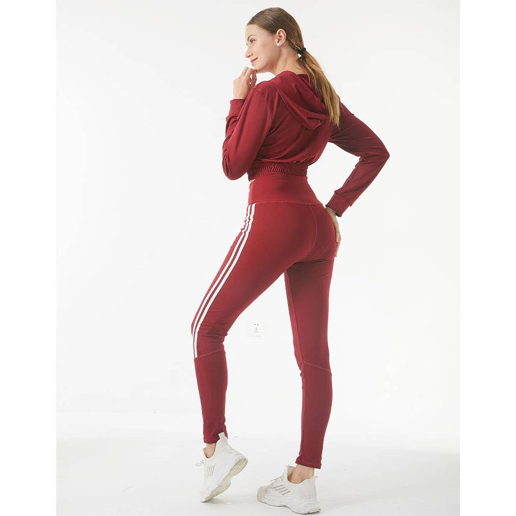 Lydaa SPORTS YOGA STRIPE LEGGINGS set
