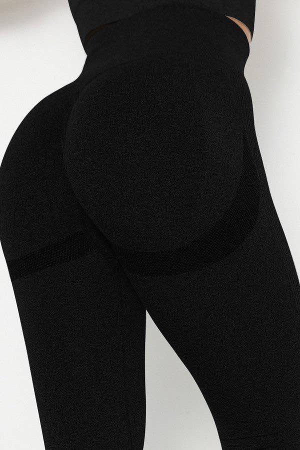 MB FASHION Seamless High-Waisted Contouring Legging 6204LY-2