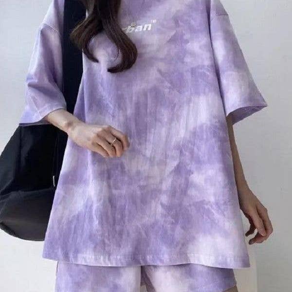 Women's Summer Sportswear Set Shorts Top Two-Piece Outfit