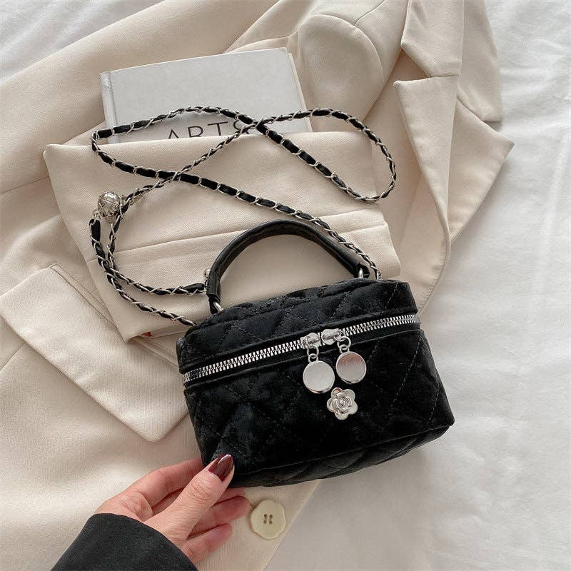 Cleo Brooke Chain-Strap Mini Crossbody Bag