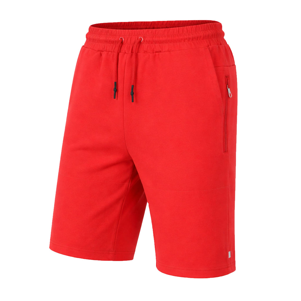 Men's Tech Fleece Jogger Lounge Shorts W Zip Pocket (S-5X)