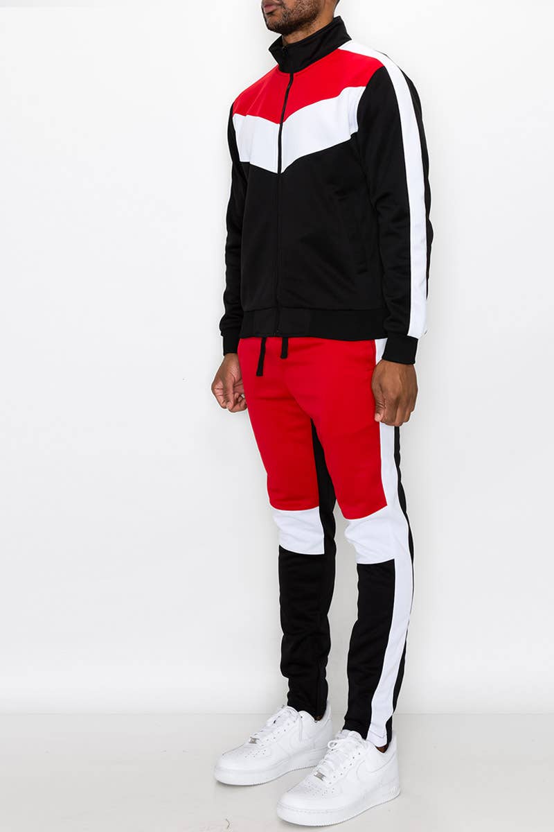 ST553 Color Block Track Suit (Prepack)