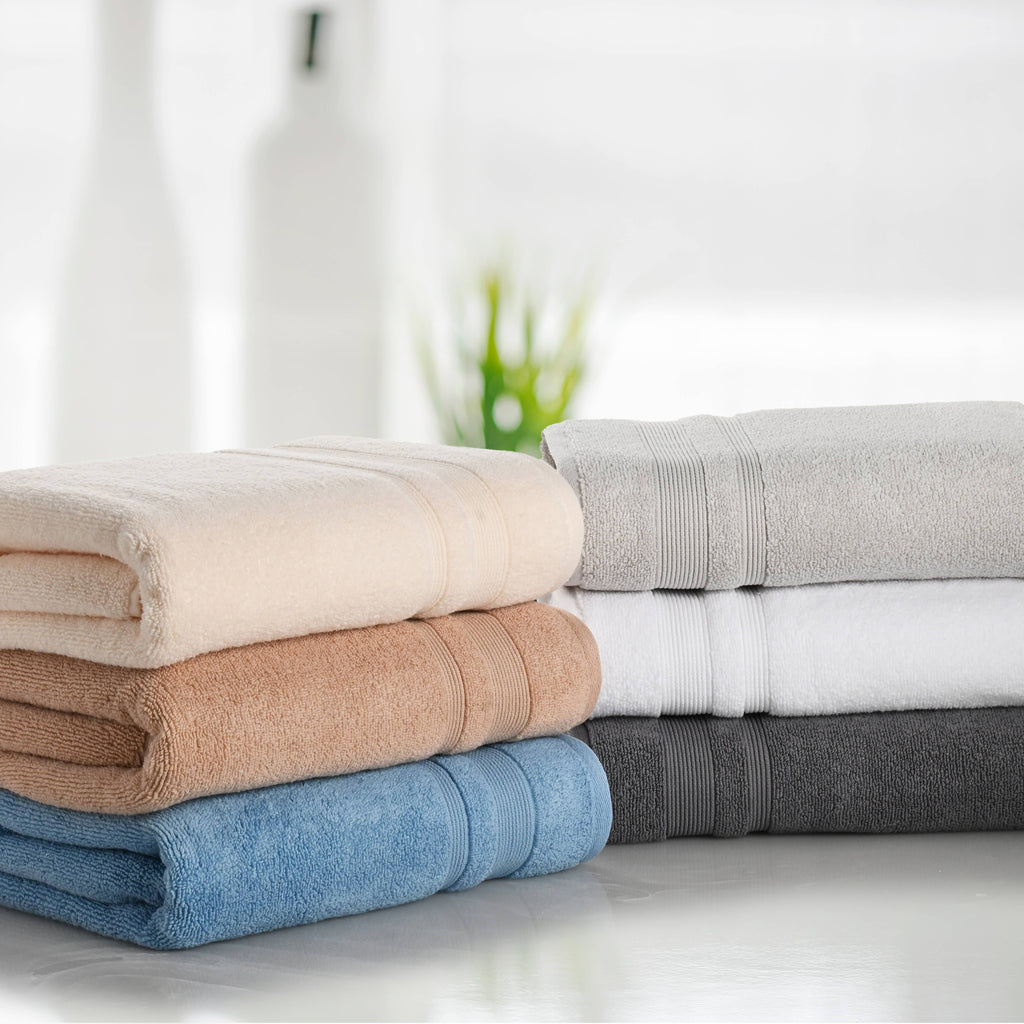 Kathy Ireland Zero Twist 100% Cotton Plush Bath Towels