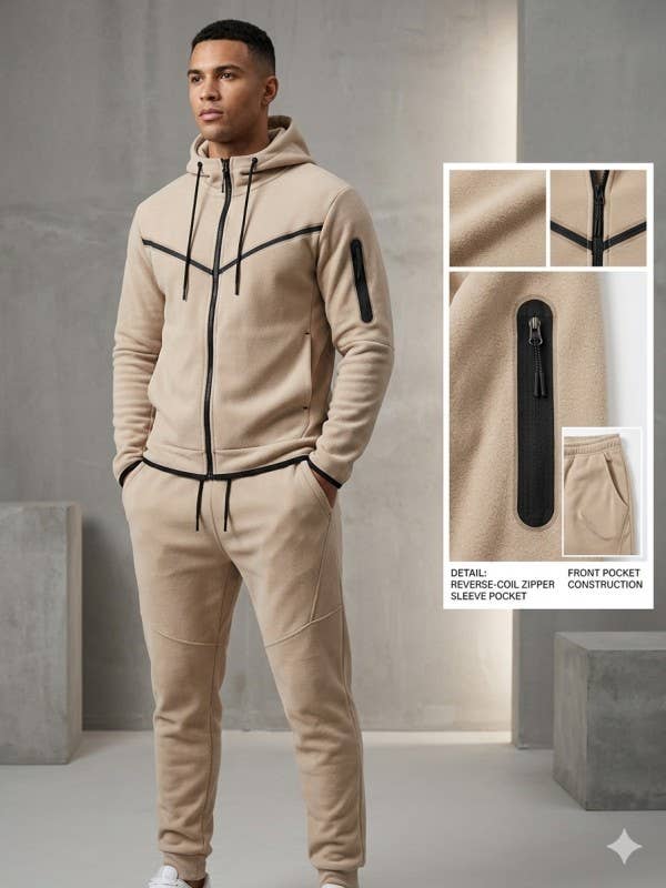 Men 2 Piece Hoodie Set 7