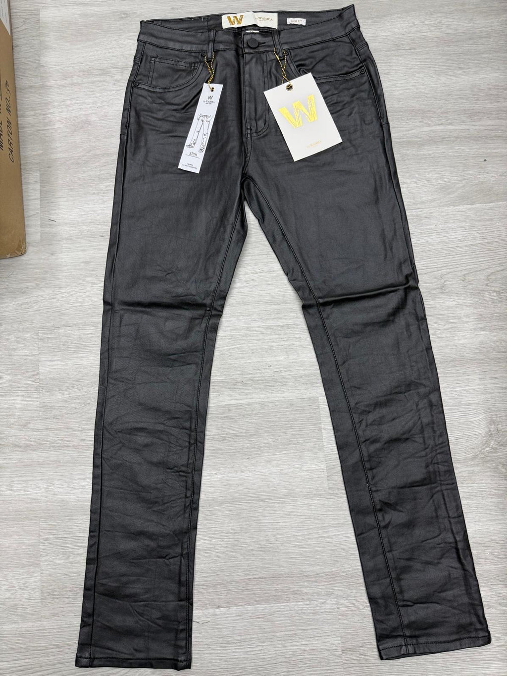 Waimea Men Jet Black - Leather