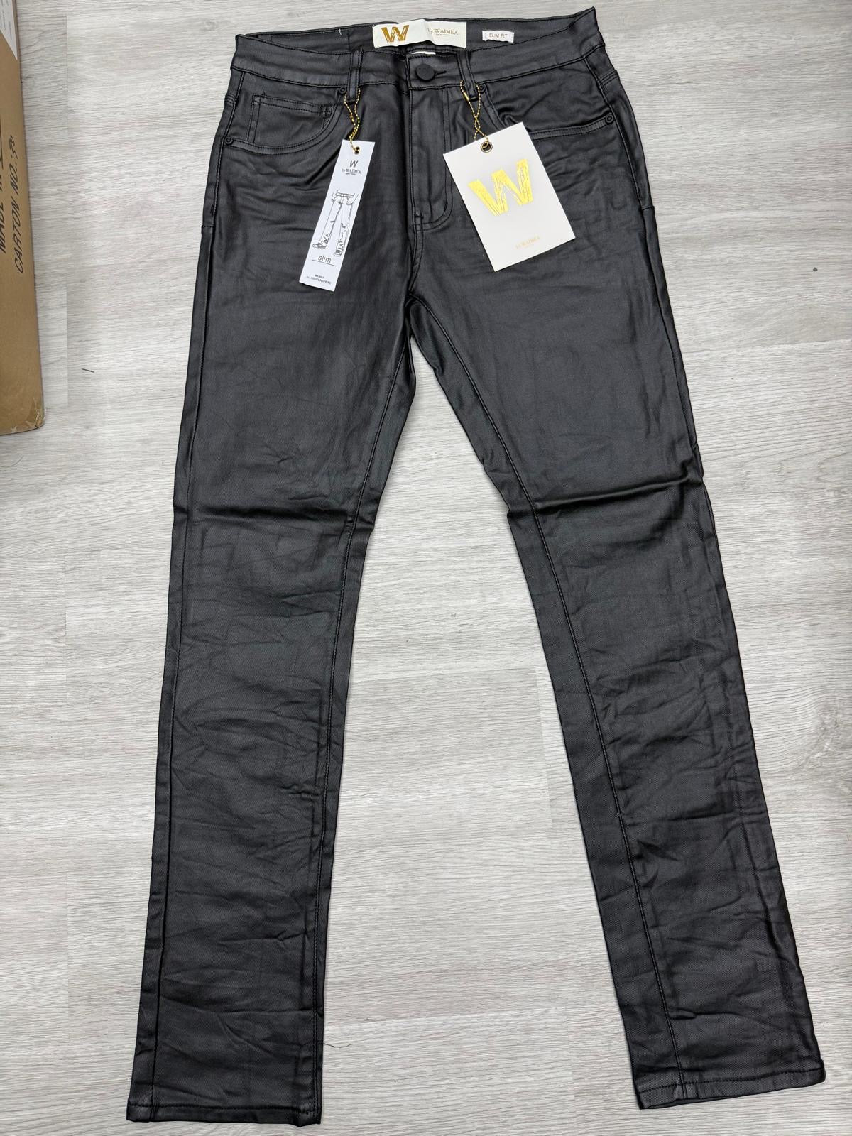Waimea Men Jet Black - Leather
