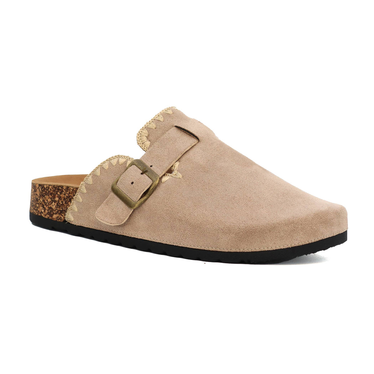 FIRE SALE YOKI Women's Faux Suede Stitch Clog
