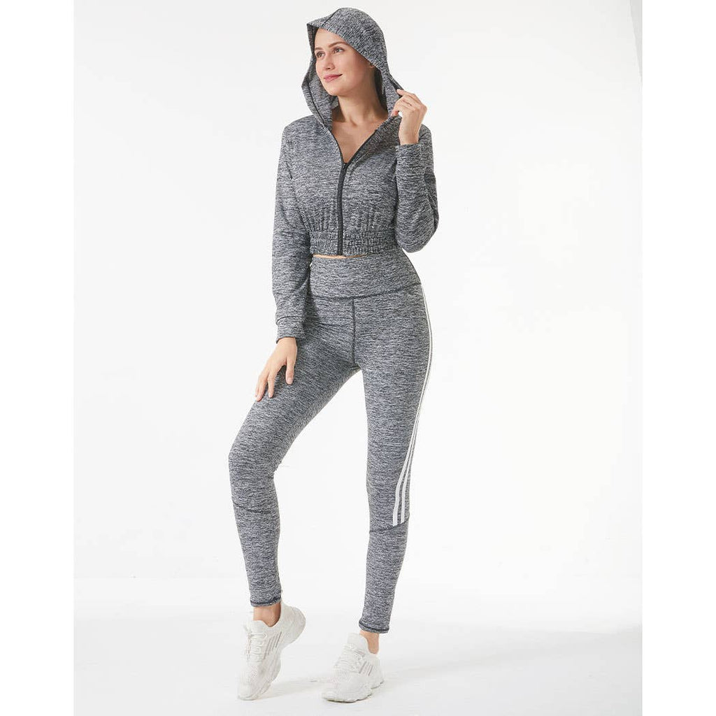 Lydaa SPORTS YOGA STRIPE LEGGINGS set