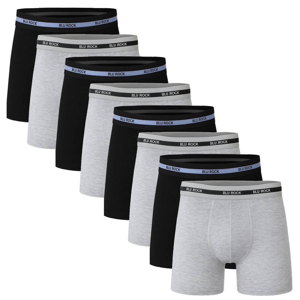 Men's 8-Pack Cotton Stretch Boxer Briefs (S-2XL)