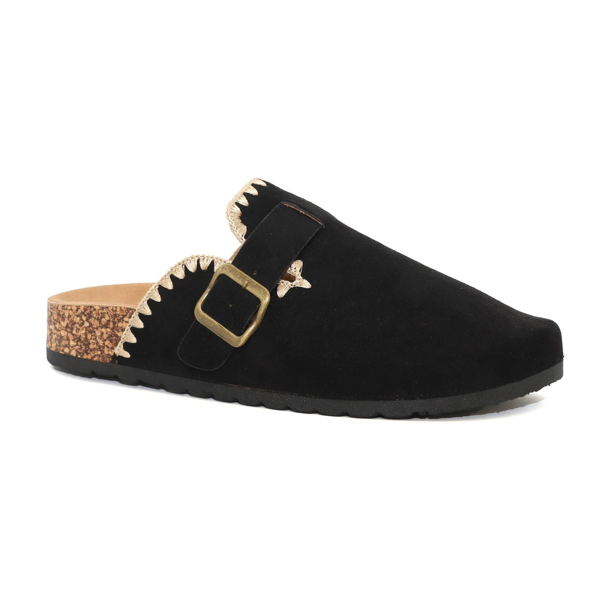 FIRE SALE YOKI Women's Faux Suede Stitch Clog