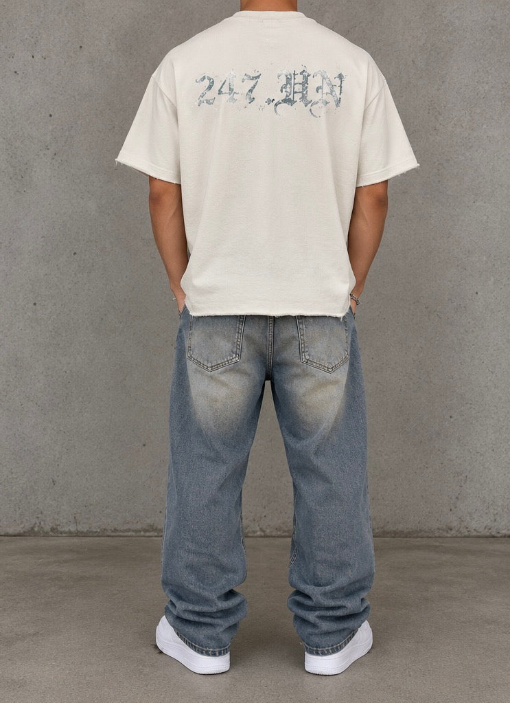 BKYS Short Sleeve HIDDEN TRUTH - WHITE/BLUE