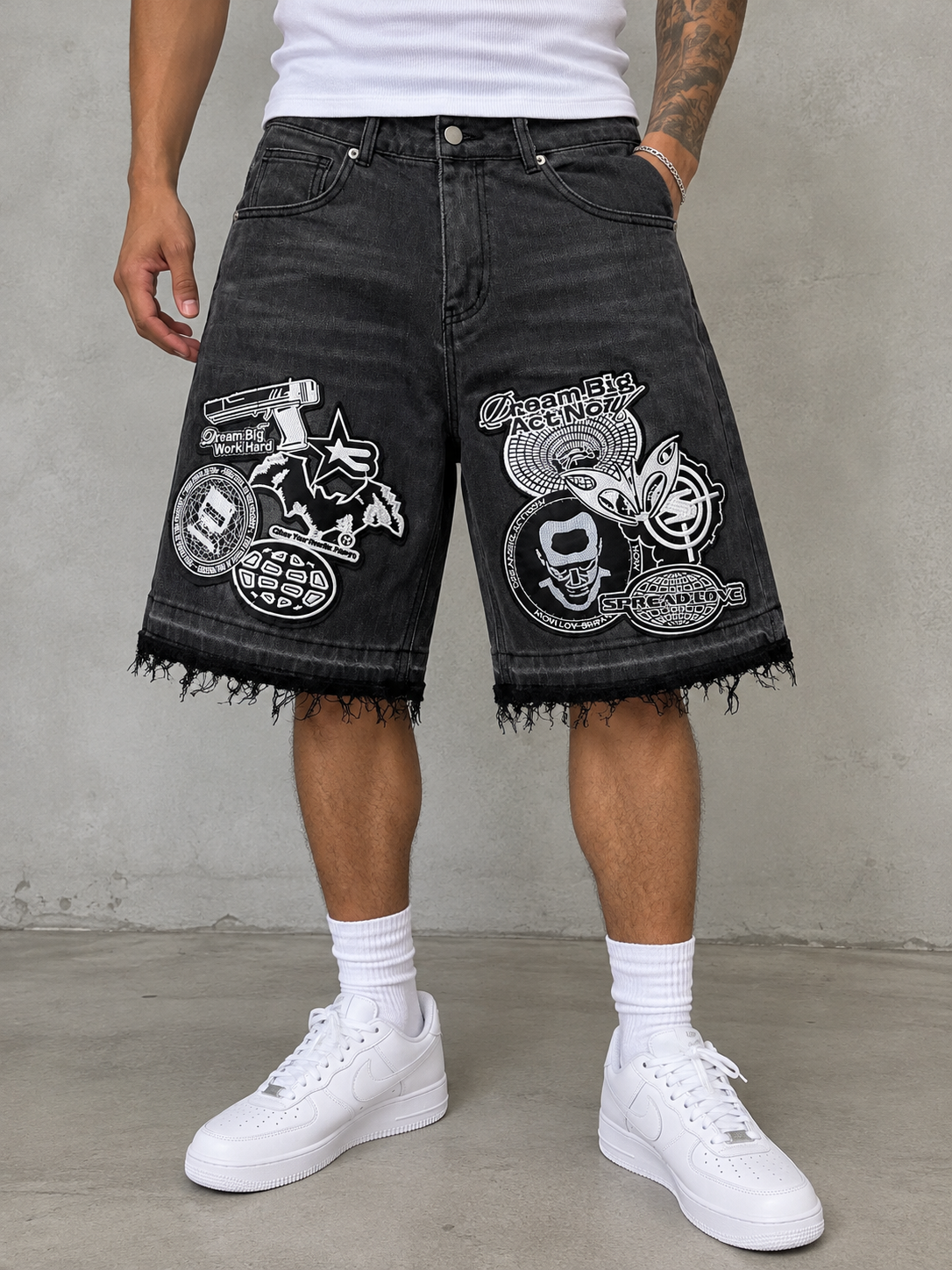 Star Blessed Jean Short - Black