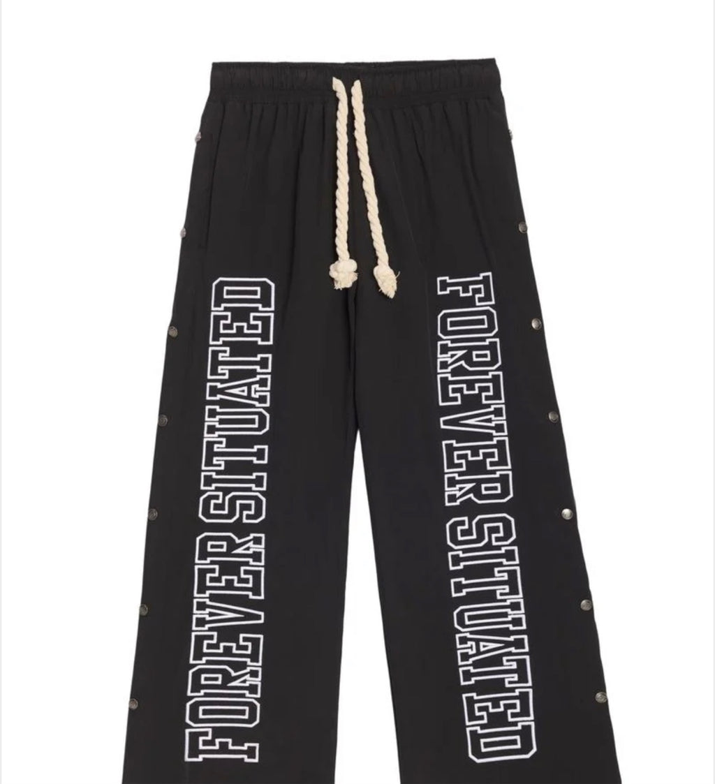 Forever Situated Nylon Track Pants