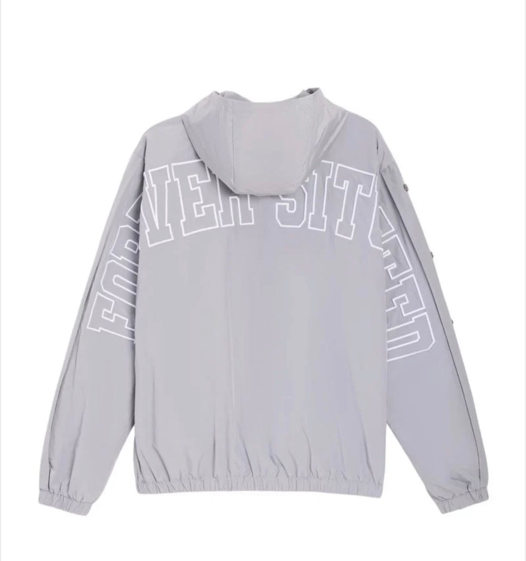 FOREVER SITUATED NYLON TRACK JACKET