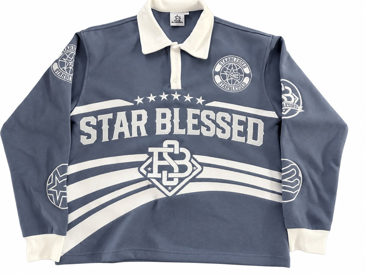 STAR BLESSED Long Sleeve - LIGHT BLUE