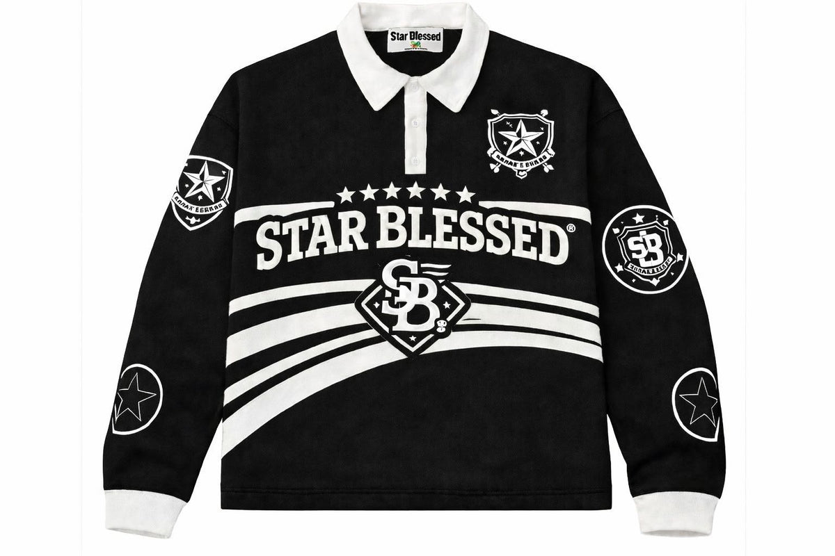 STAR BLESSED Long Sleeve - BLACK