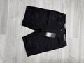 M.Society Jet Black Denim Shorts