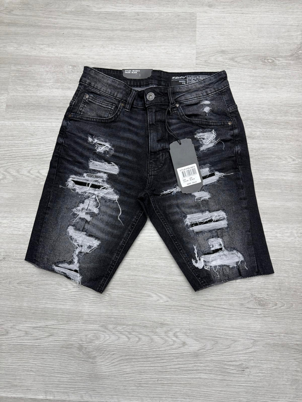 M.Society Black Denim Shorts