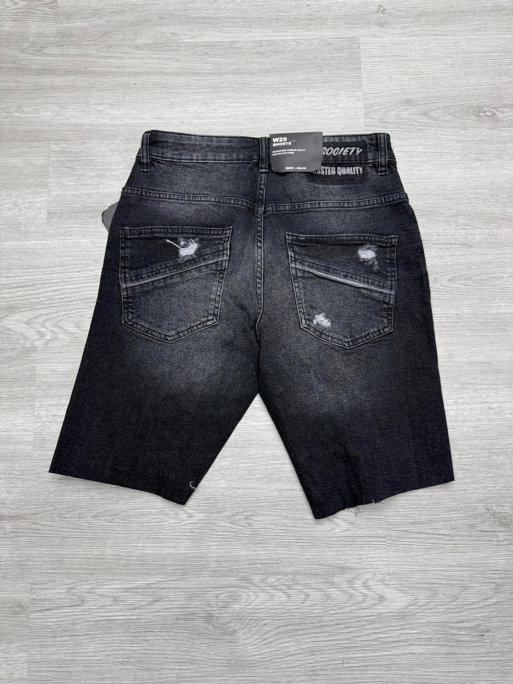 M.Society Black Denim Shorts
