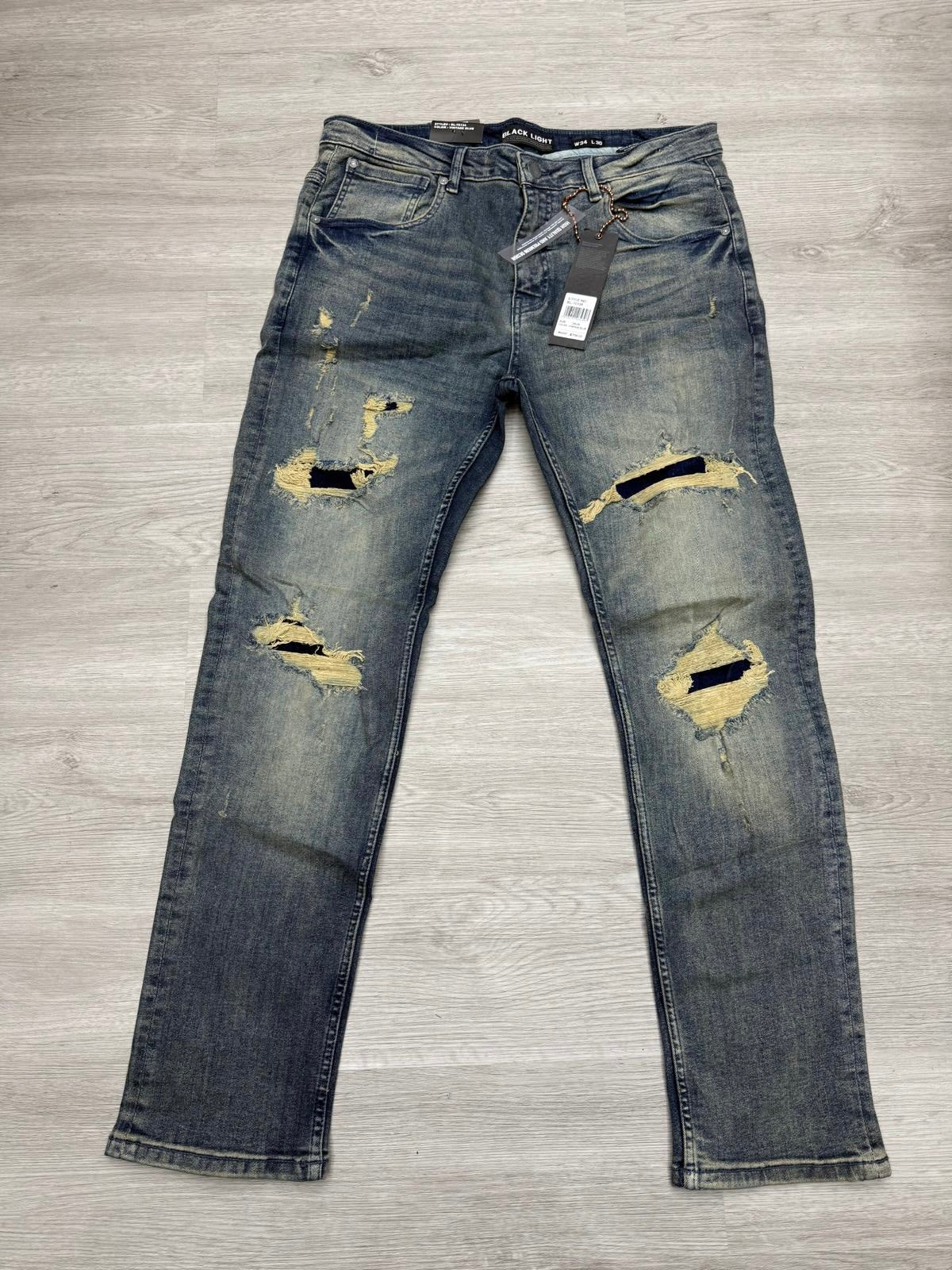 Black Light - Vintage Blue Denim Jeans