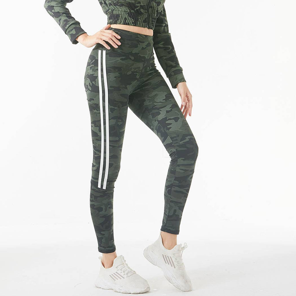 Lydaa SPORTS YOGA STRIPE LEGGINGS set