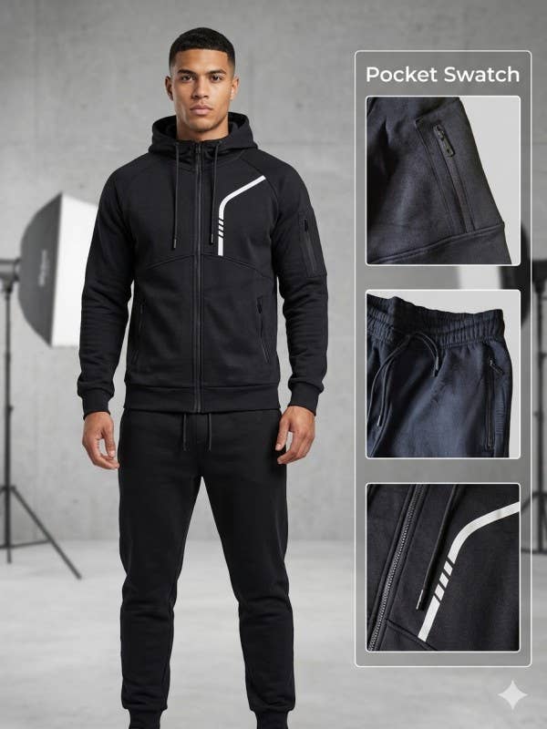 Men 2 Piece Hoodie Set