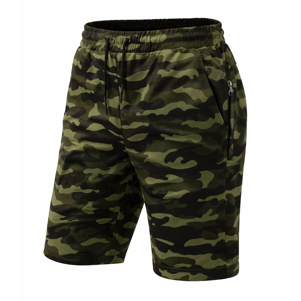 Men's Tech Fleece Jogger Lounge Shorts W Zip Pocket (S-5X)
